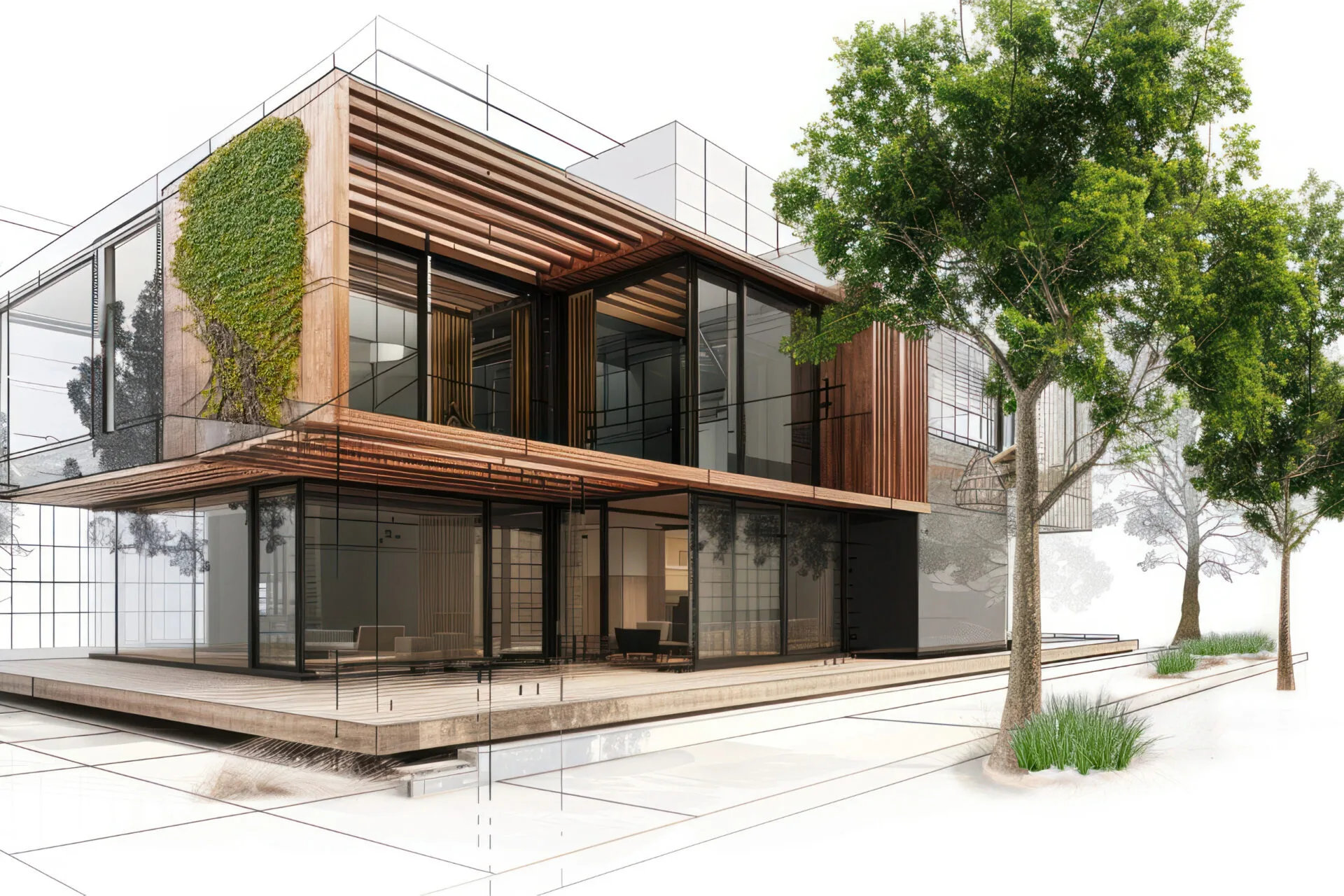 Bâtiment avec un impact positif sur l'environnement